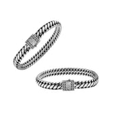 Sterling Silver Curb Chain Bracelet With Engraved Push Clasp For Retail